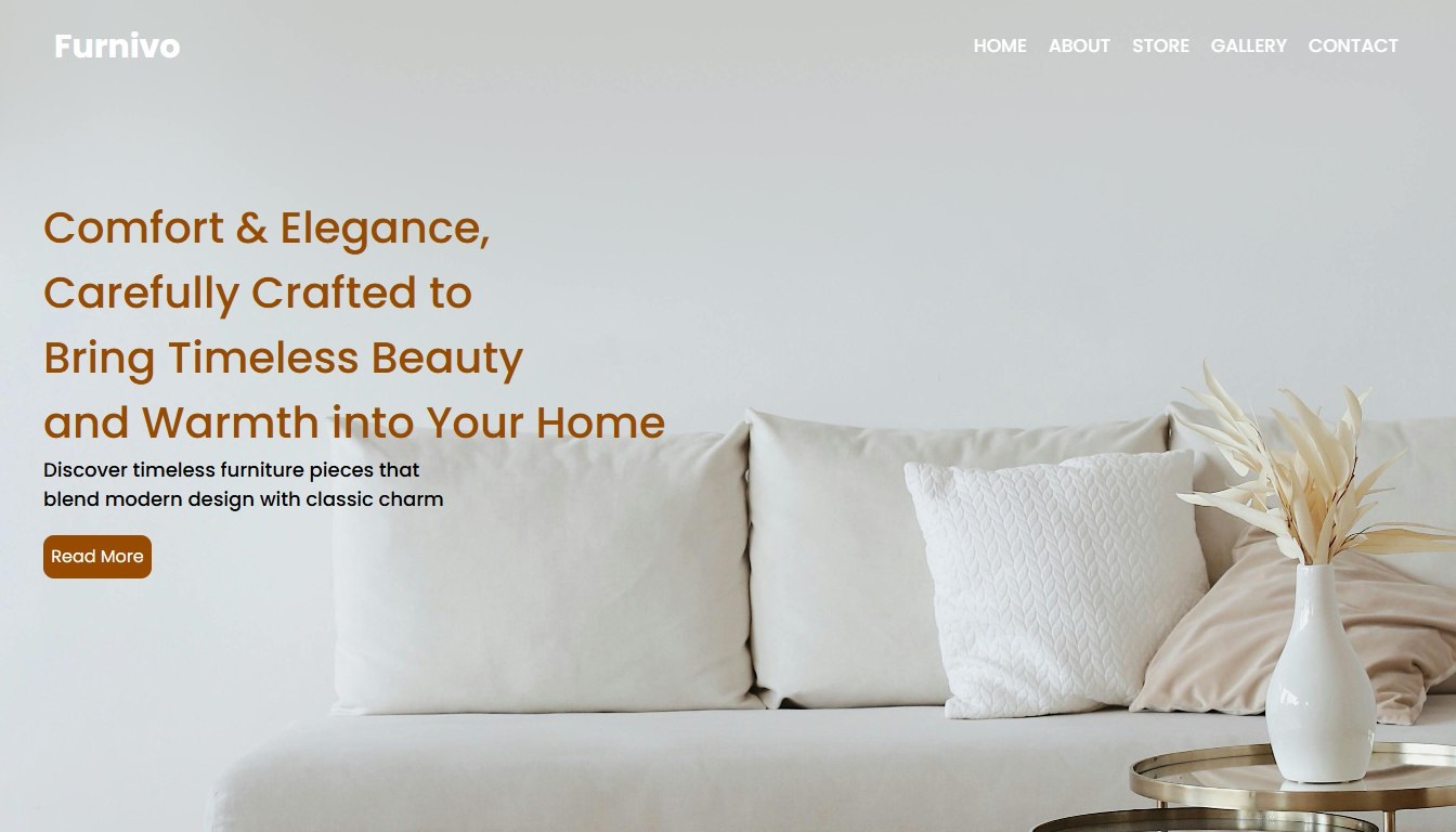 image of furvino website