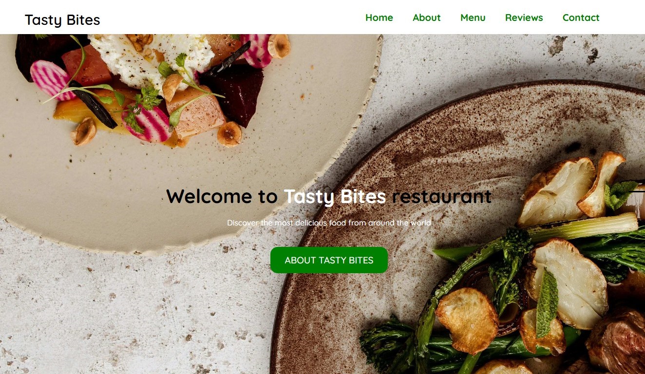 image of Tasty Bites food website
